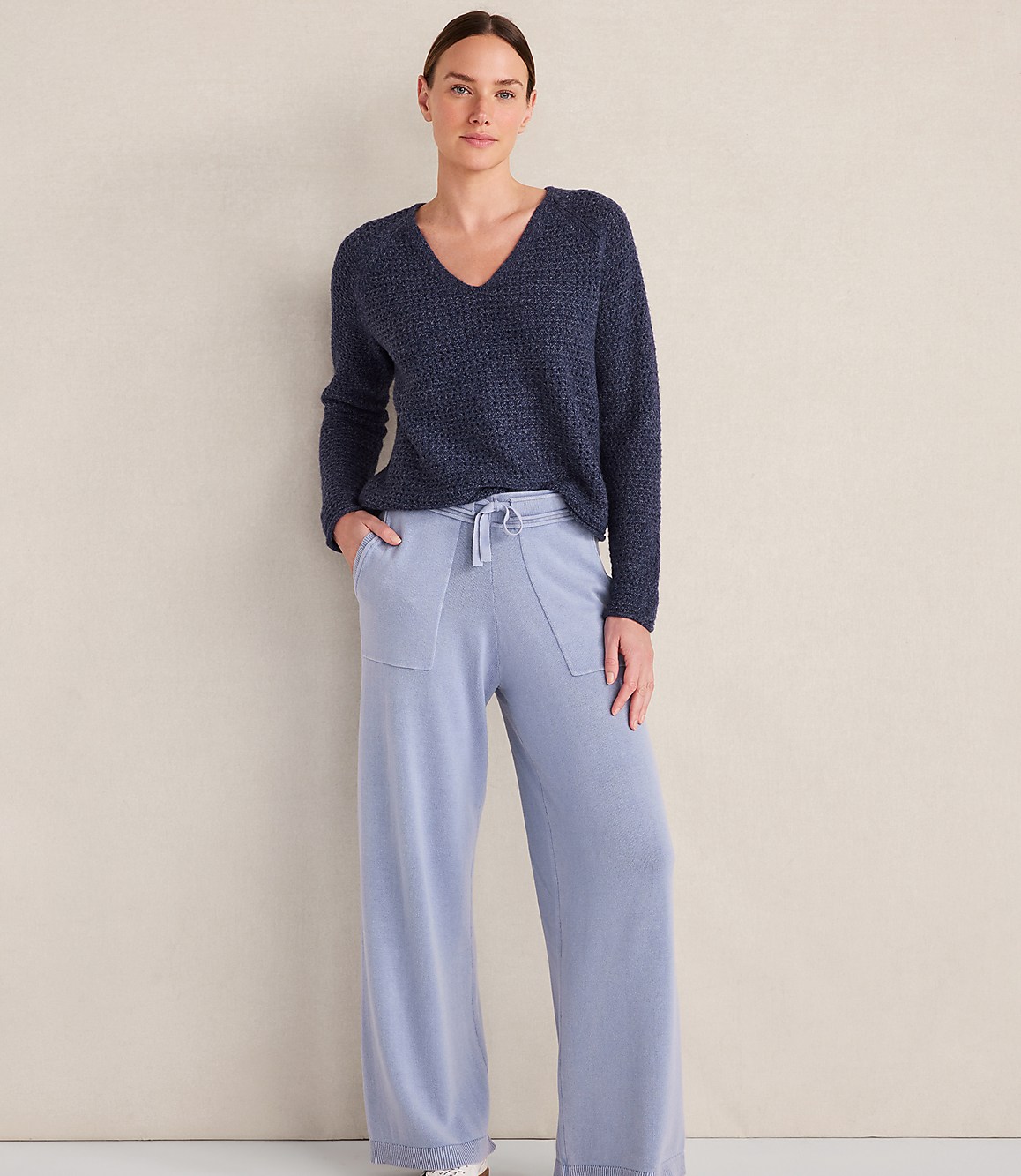 Haven Well Within Merino Wool Blend V-Neck Sweater