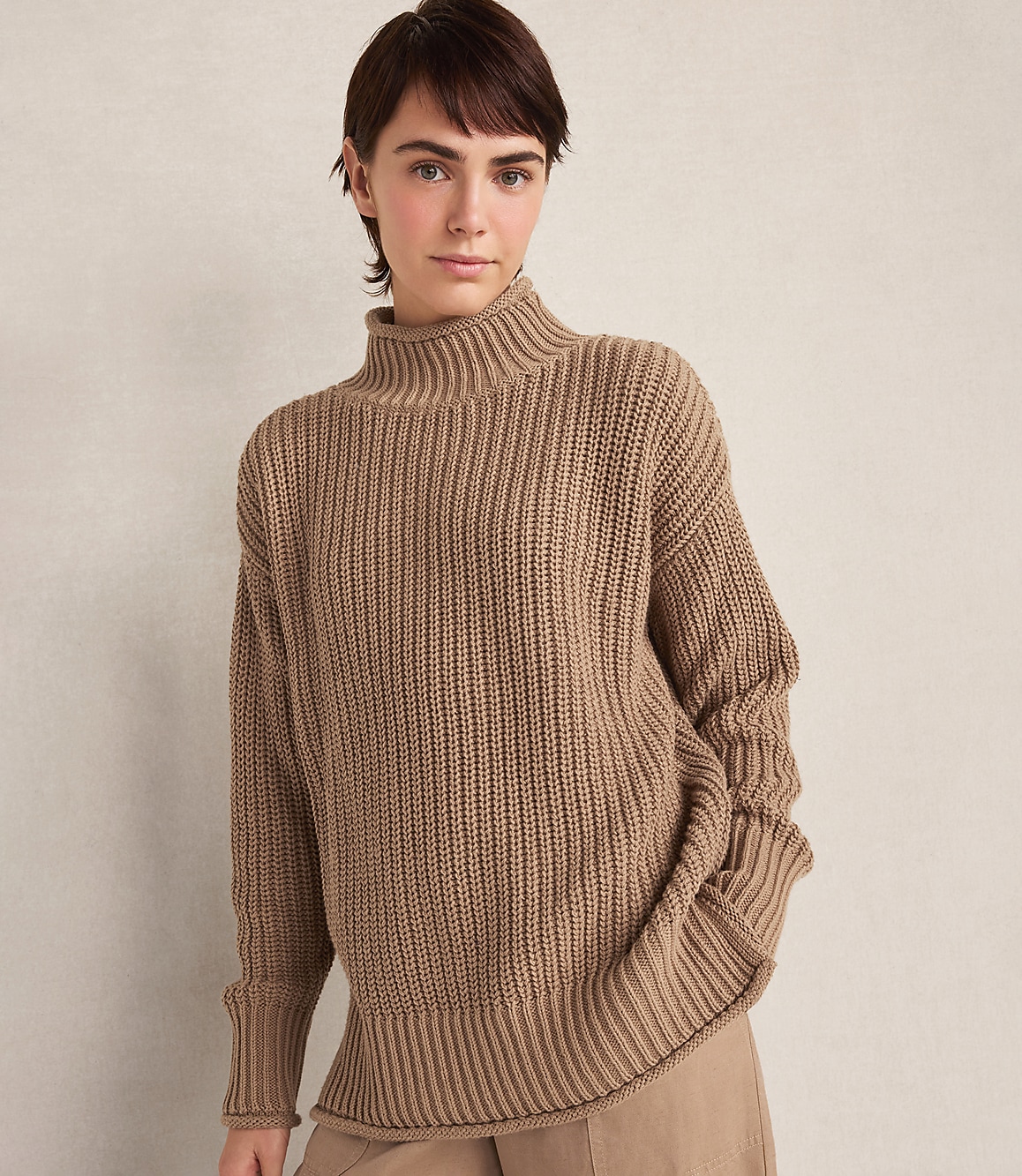 Haven Well Within Organic Cotton Roll Neck Sweater