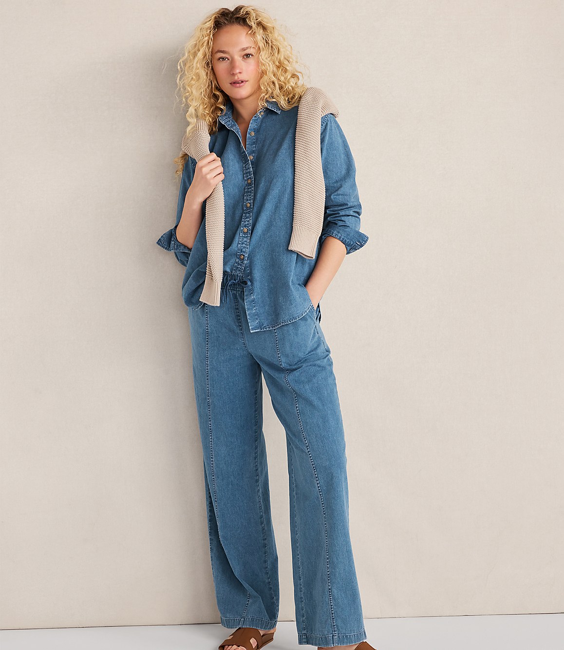 Haven Well Within The Daily Shirt in Organic Cotton Denim