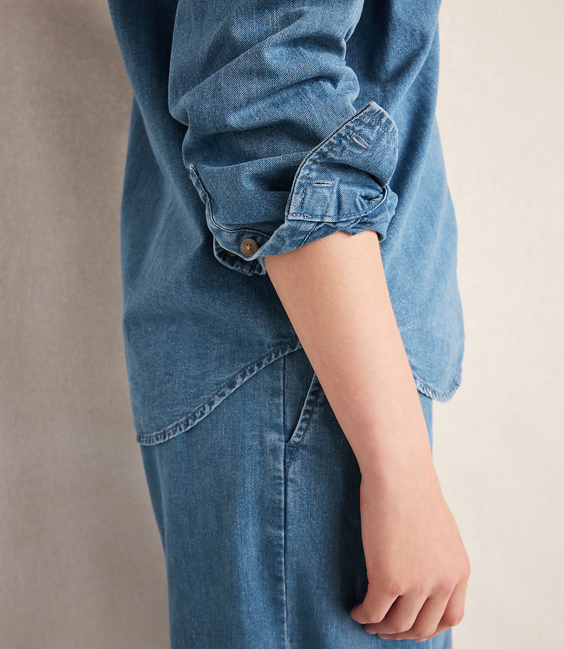 Haven Well Within The Daily Shirt in Organic Cotton Denim