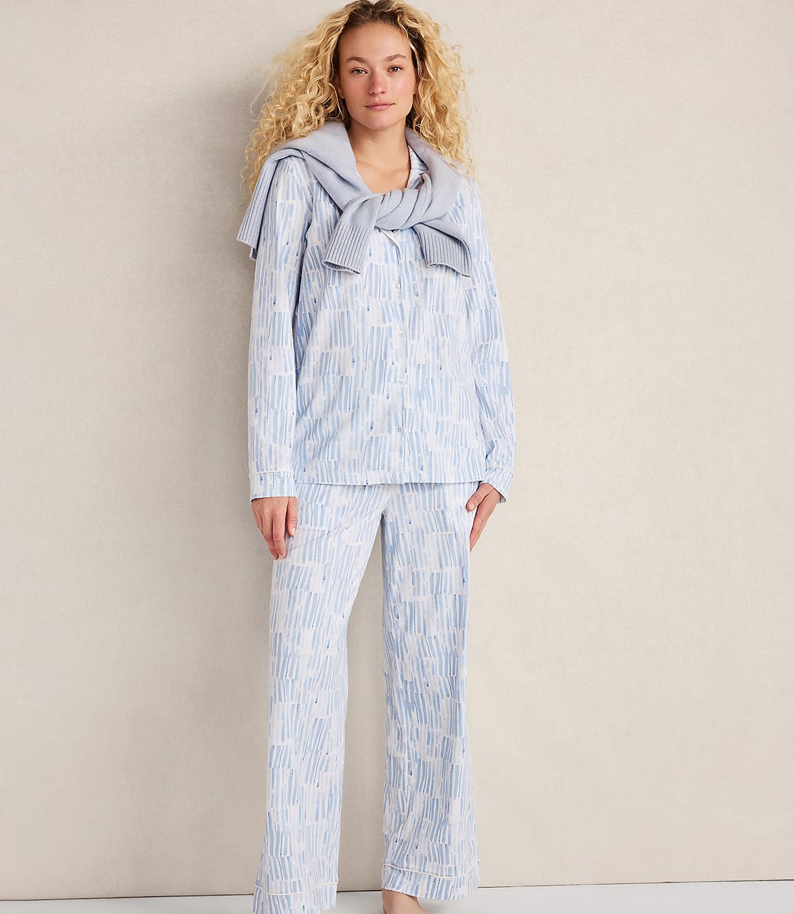 Haven Well Within Organic Cotton Jersey Muted Floral Pajama Pants