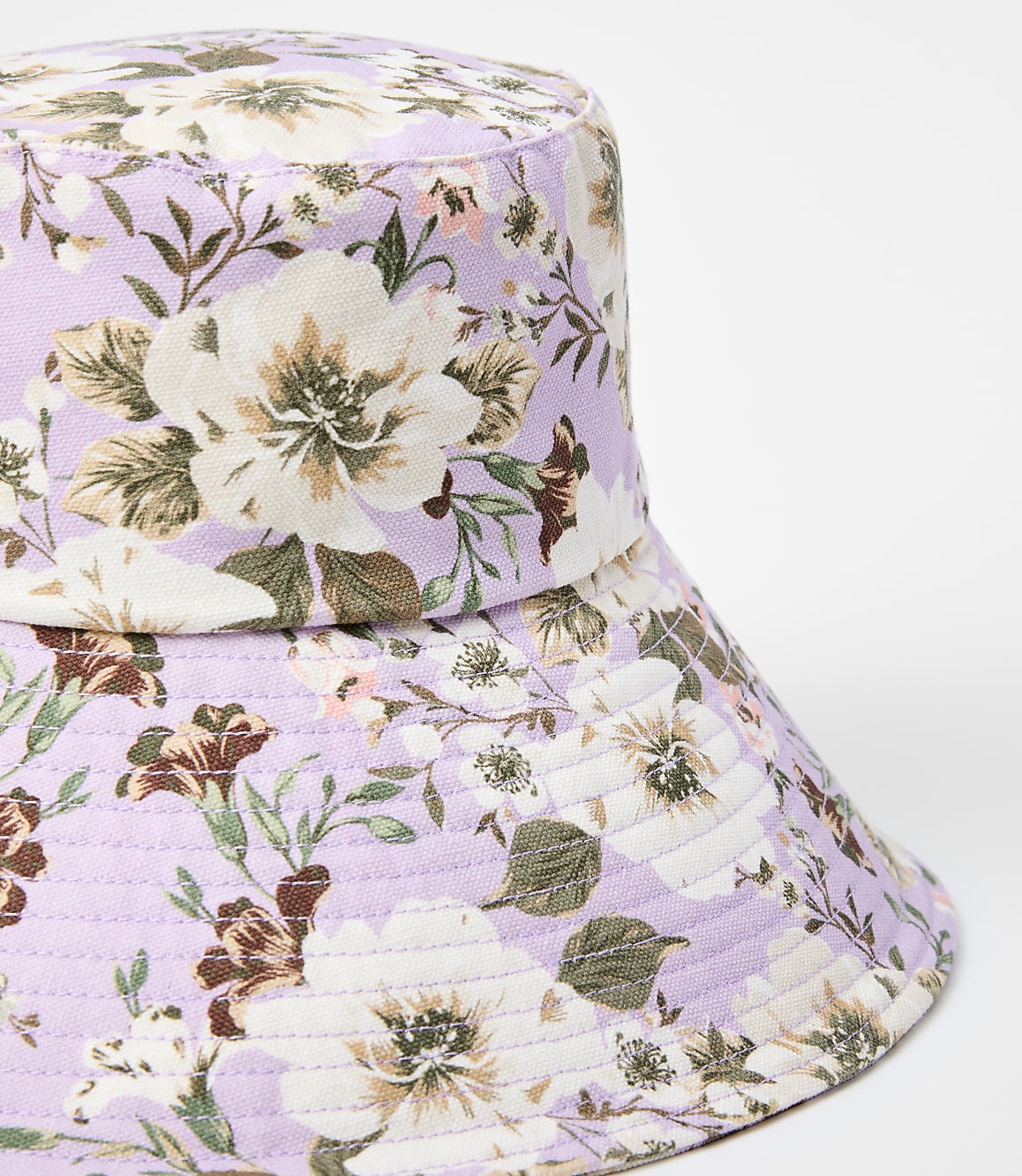 Floral Wide Brim Bucket Hat