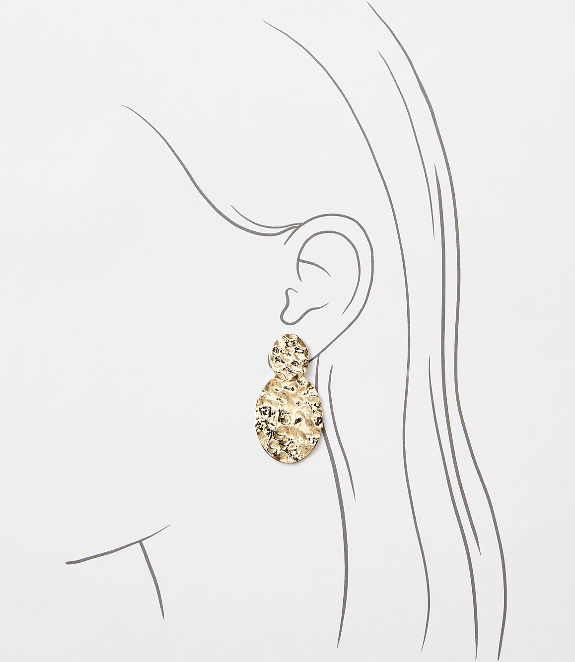 Molded Abstract Statement Earrings