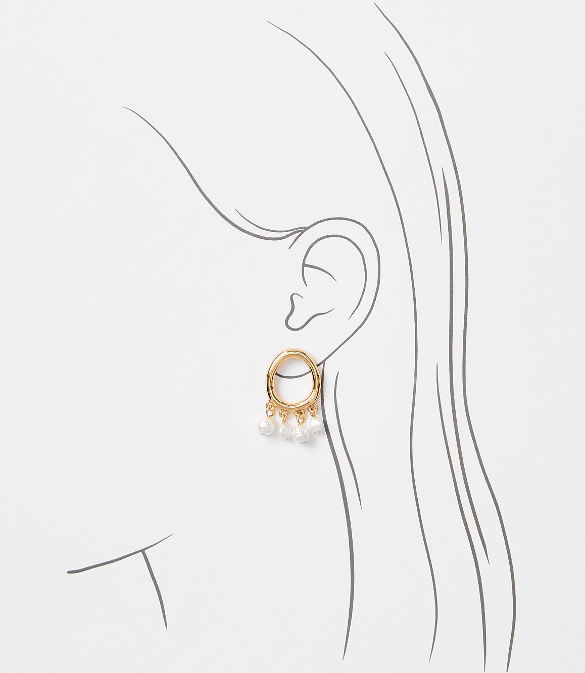Mother Of Pearl Cluster Stud Earrings