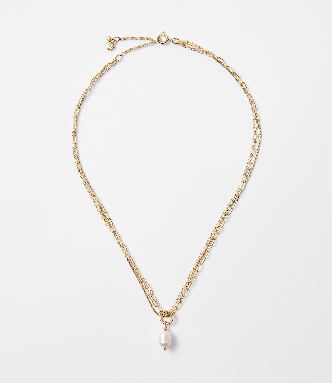 Pearlized Layered Necklace