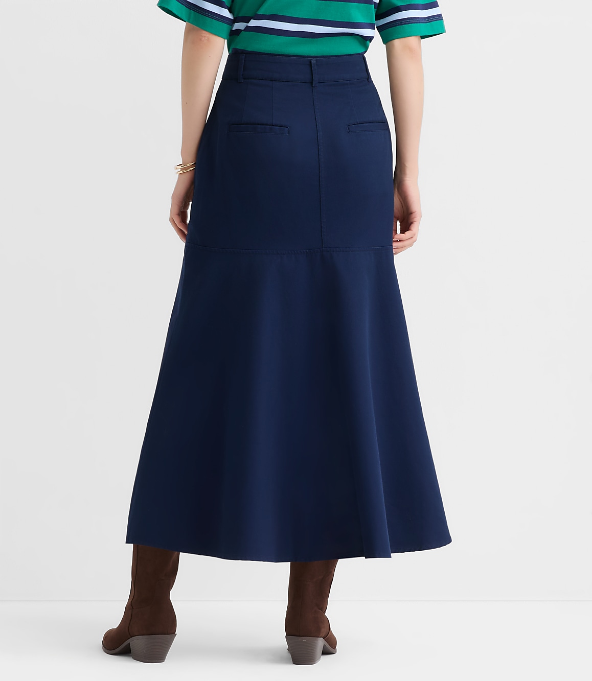Petite Trumpet Midi Pocket Skirt