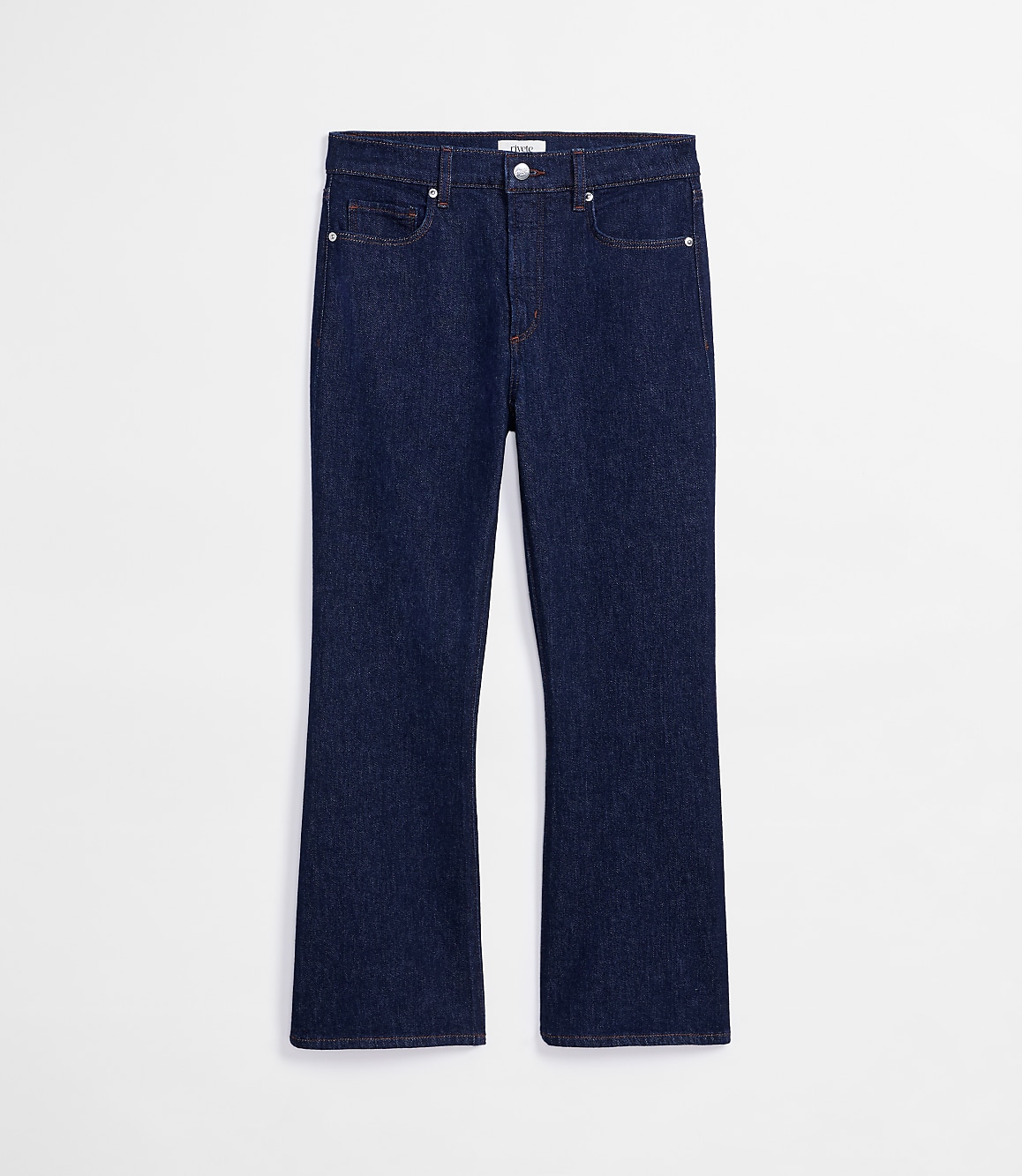 Rivete Petite High Rise Kick Crop Jeans in Nova Wash