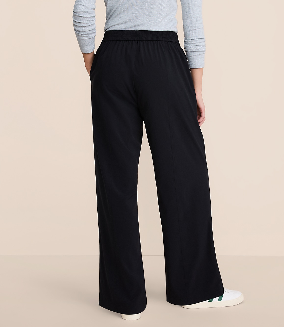 Petite Lou & Grey Zip Hem Wanderweave Zip Wide Leg Pants