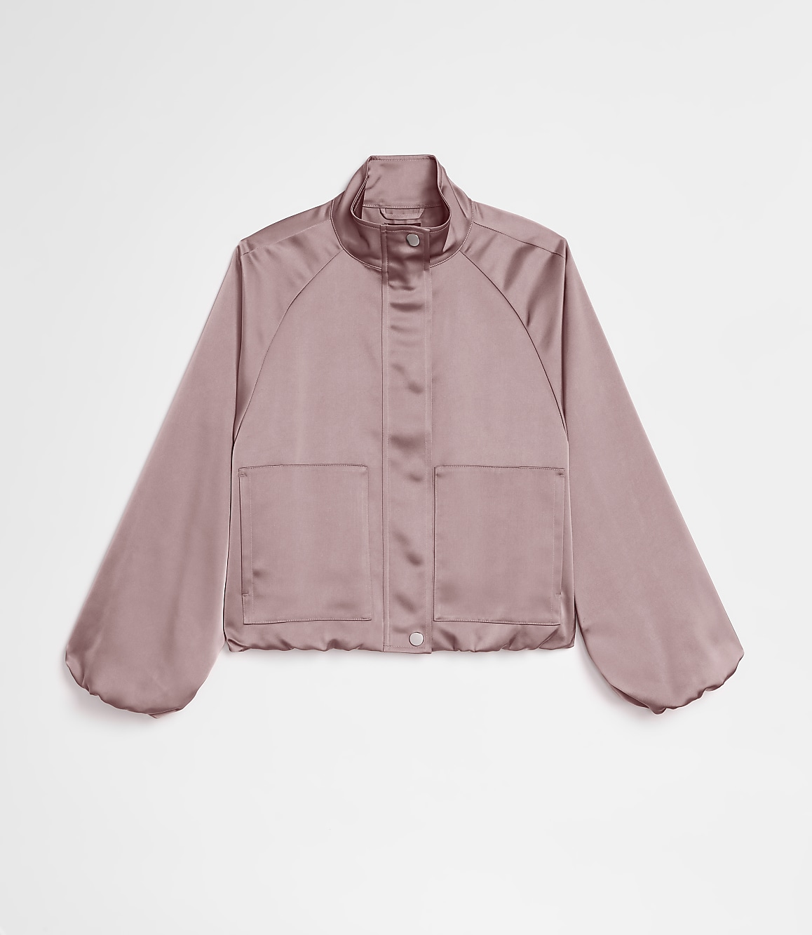 Petite LOFT Versa Satin Bomber Jacket