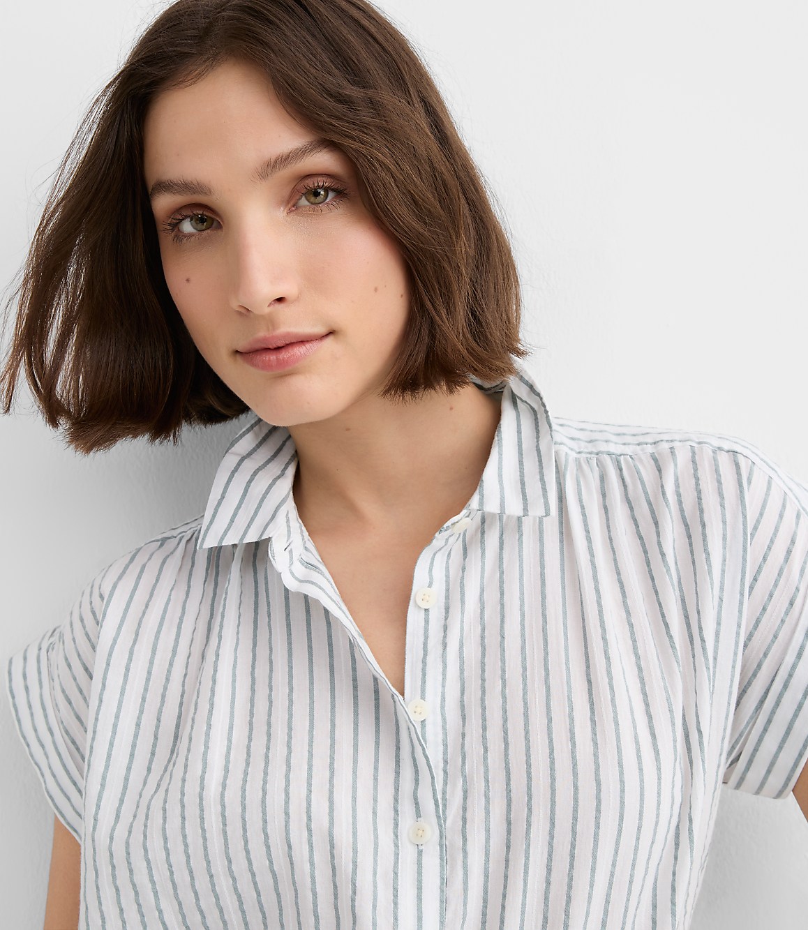 Petite Striped Everyday Dolman Shirt