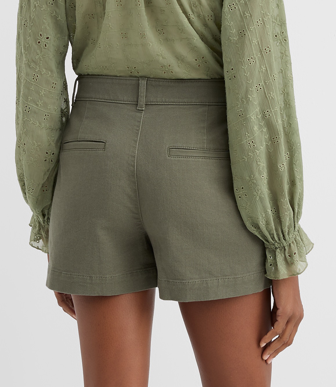 Petite Palmer Shorts in Twill