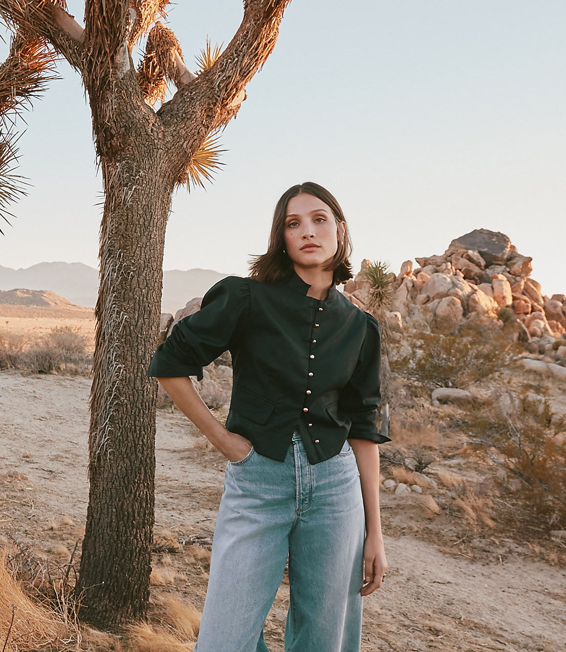 Petite Puff Sleeve Jacket