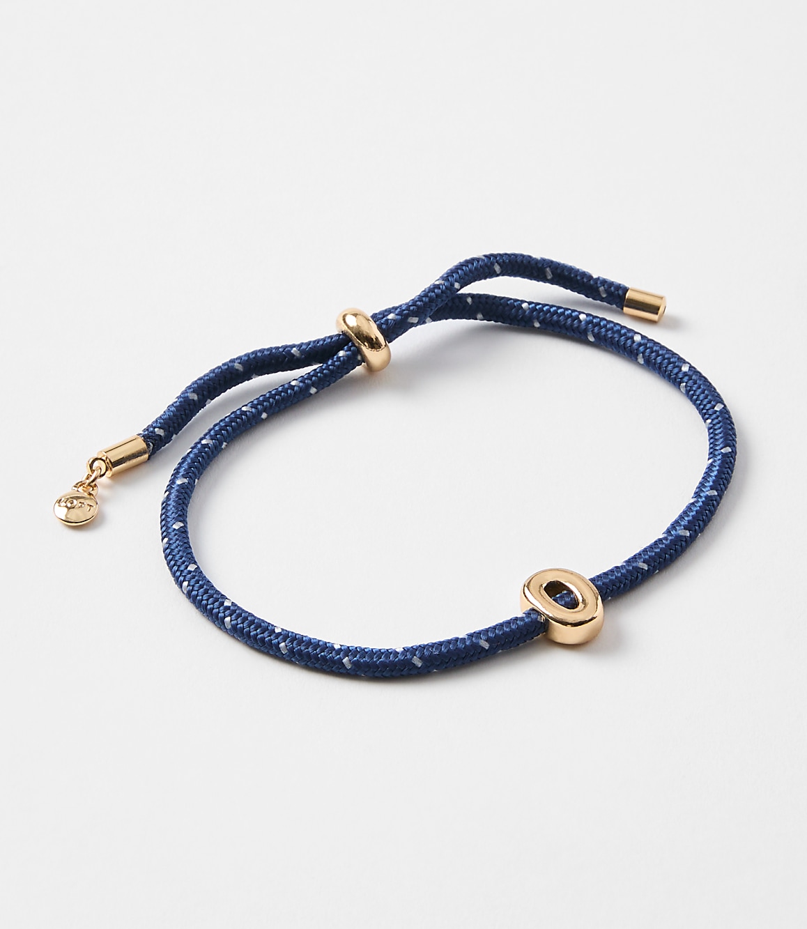 Rope Pull Tie Initial Bracelet