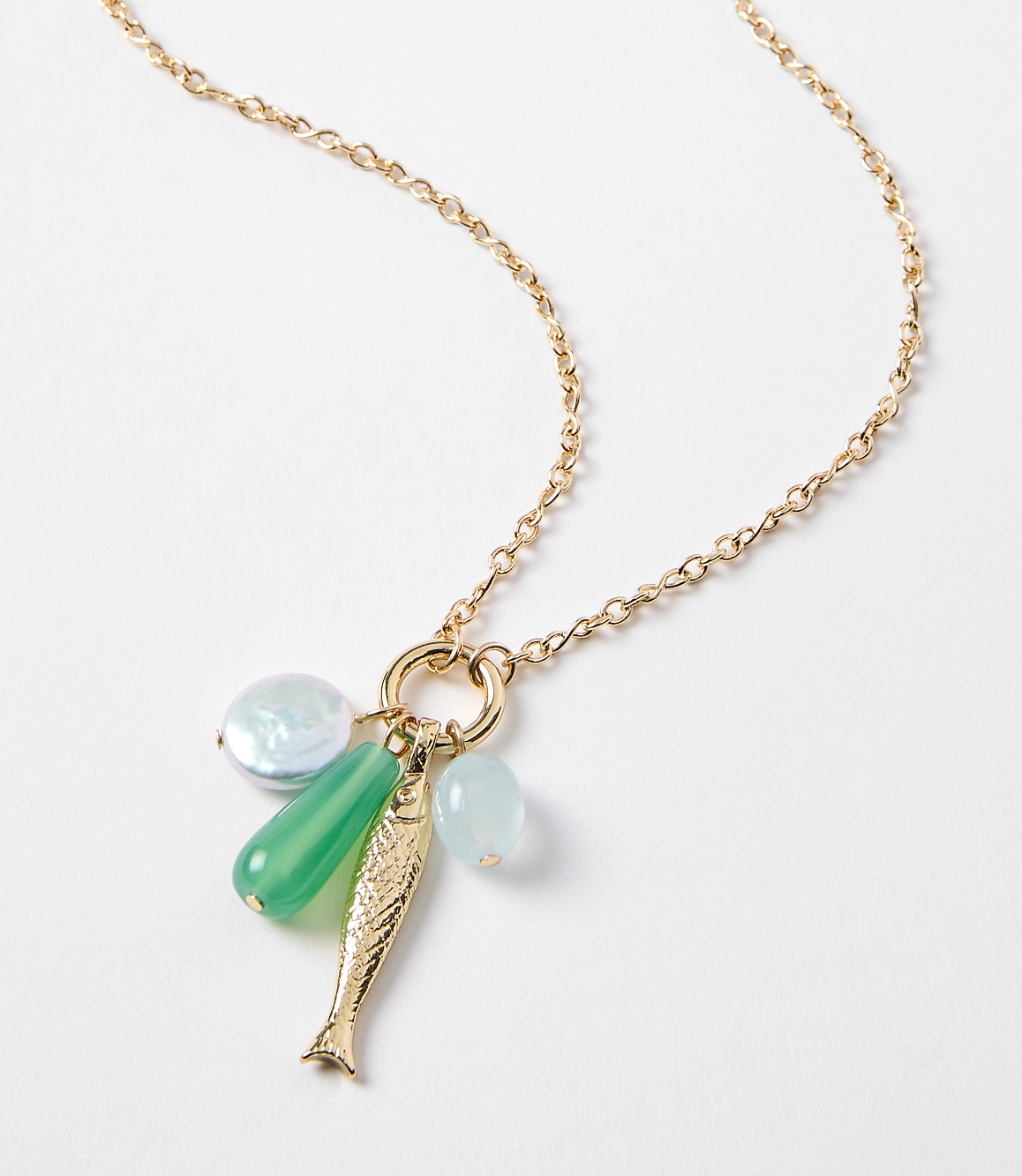 Fish Cluster Pendant Necklace