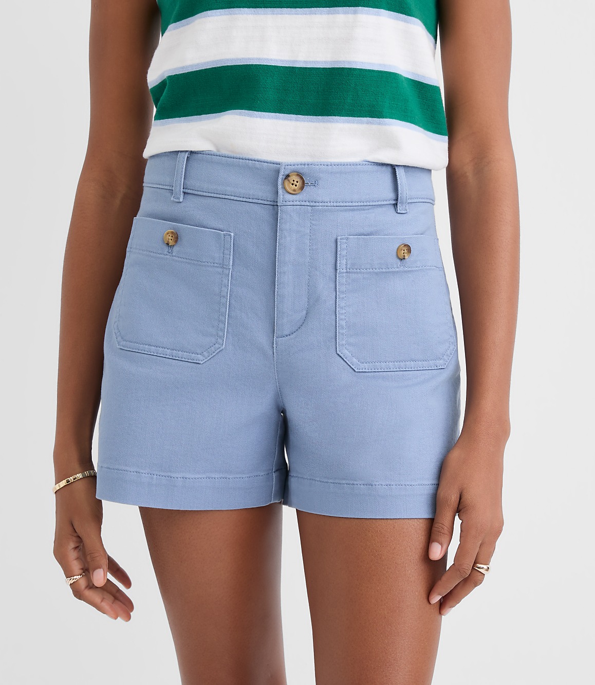 Petite Palmer Shorts in Twill