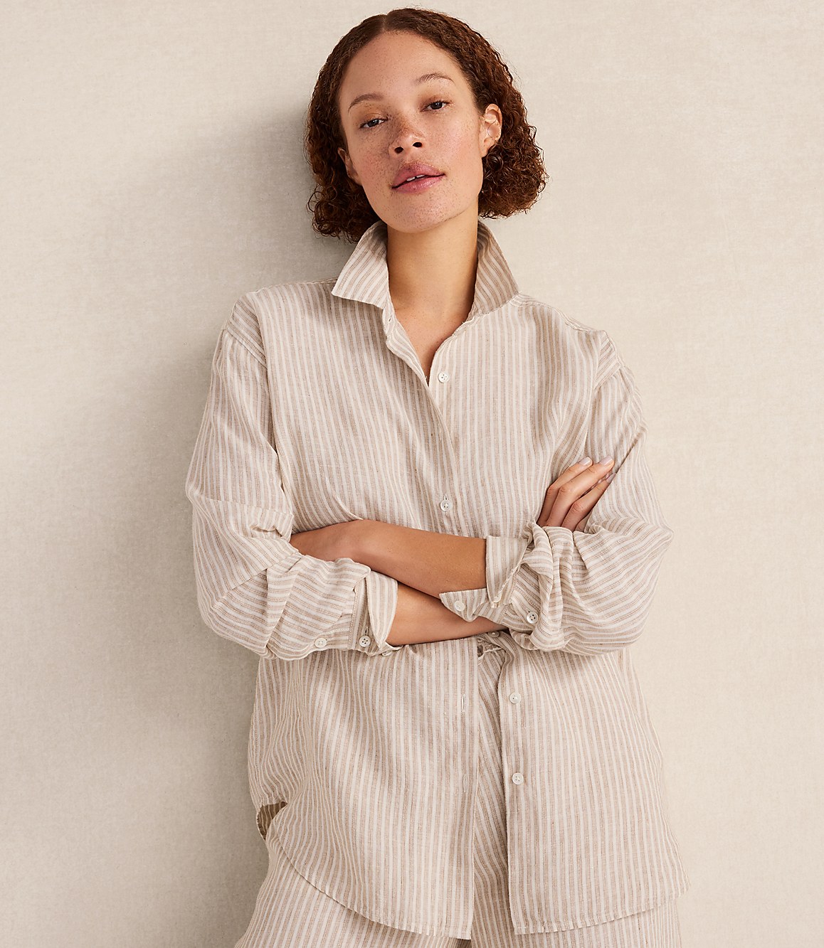 Haven Well Within The Daily Shirt in Everweave Linen Stripe