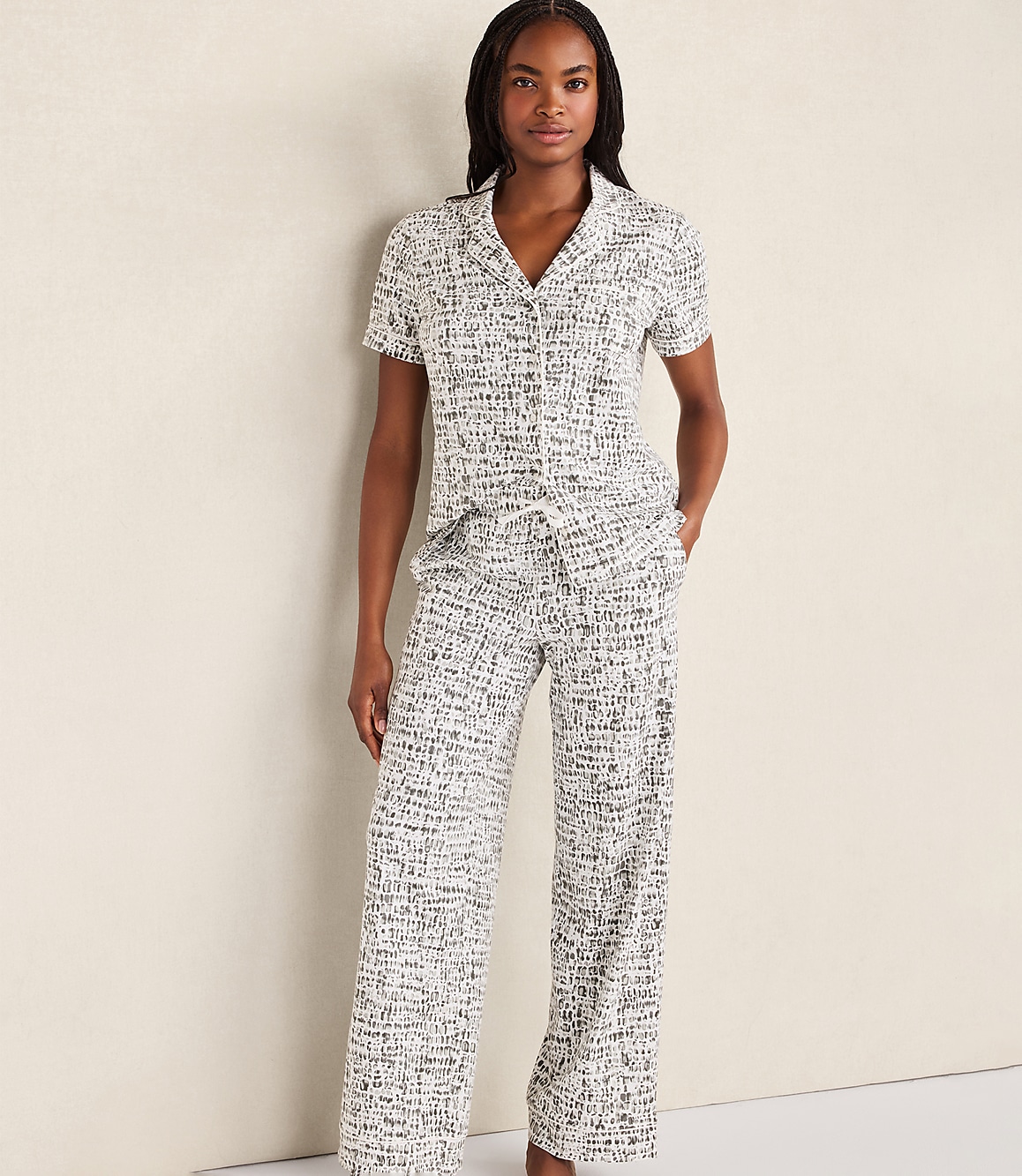 Haven Well Within Organic Cotton Jersey Muted Floral Pajama Pants
