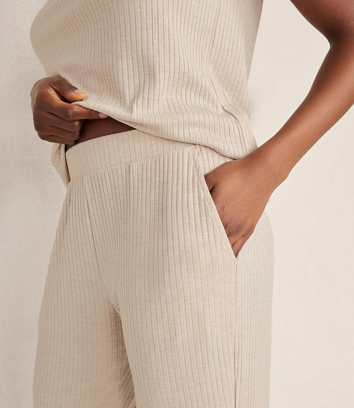Haven Well Within Drapey Rib Knit Joggers