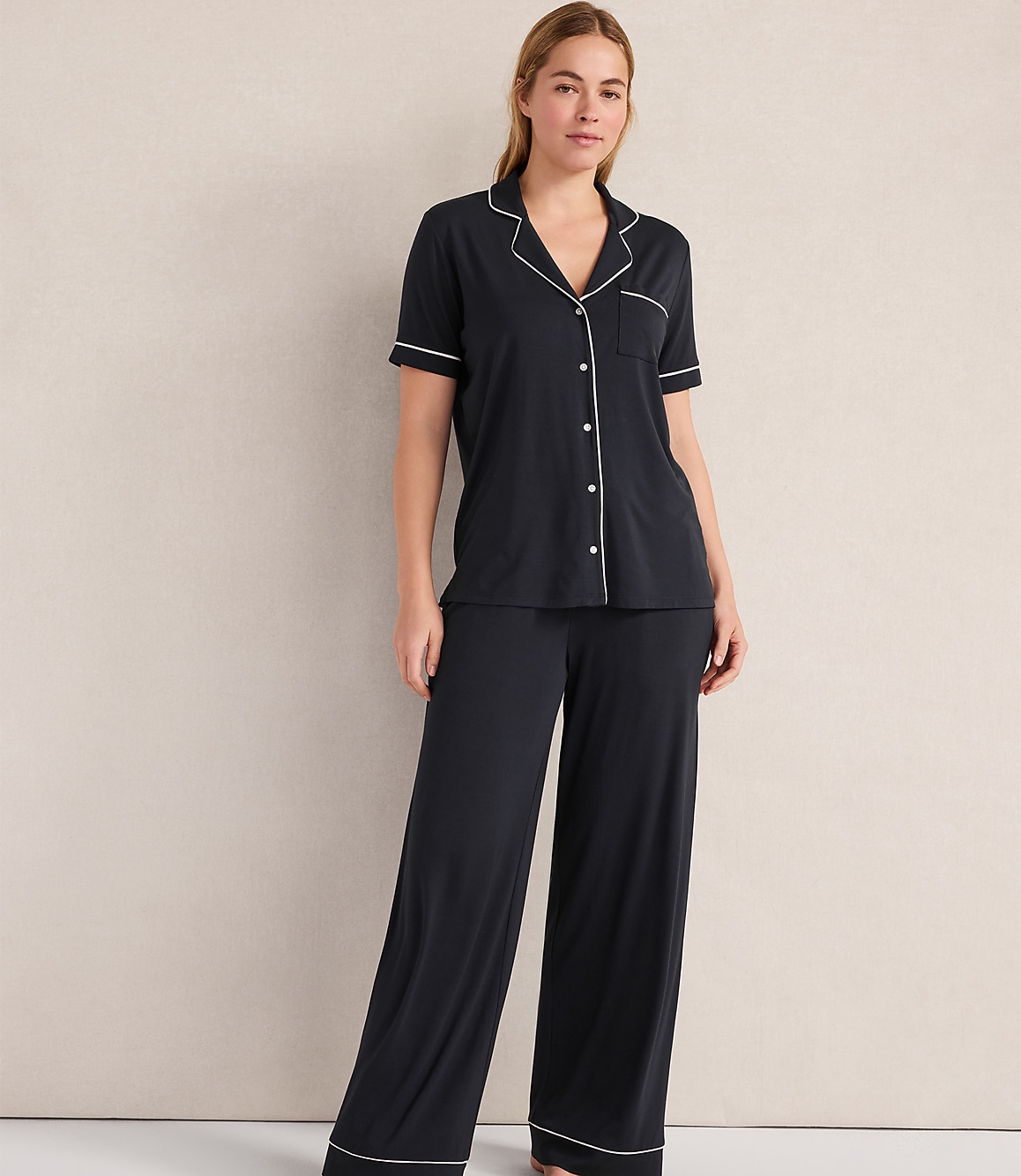 Haven Well Within Calm & Cool Notch Collar Pajama Top