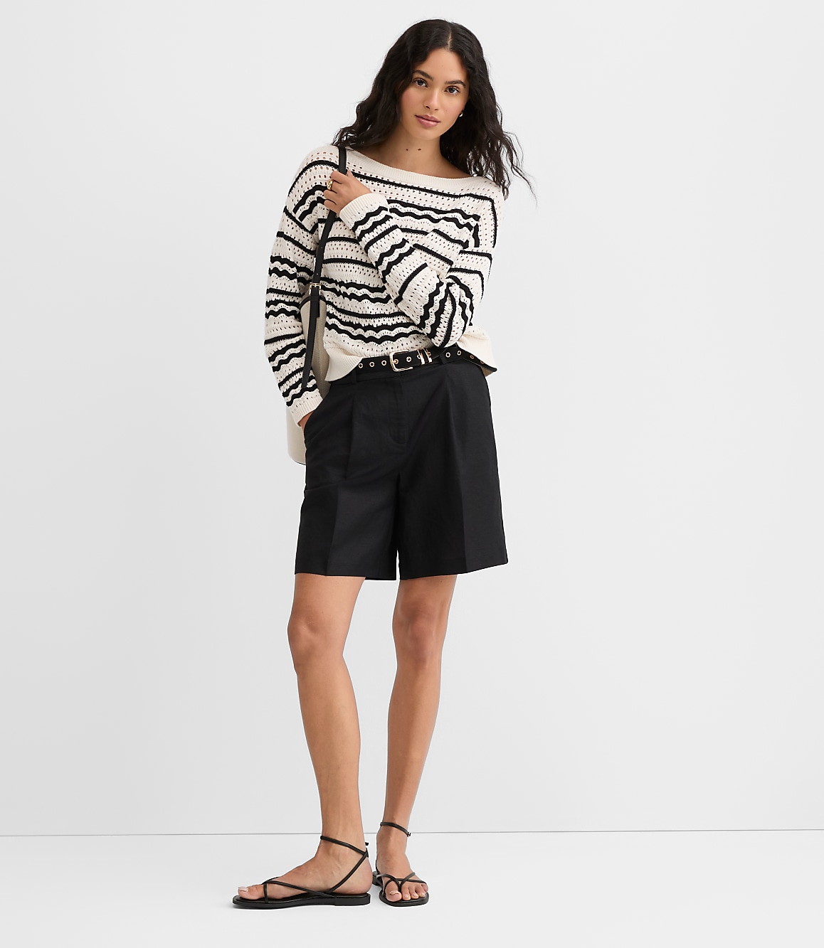 Stitchy Boatneck Sweater
