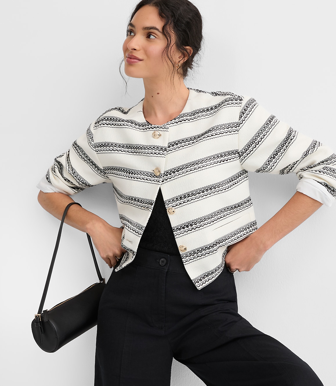 Striped Tweed Jacket