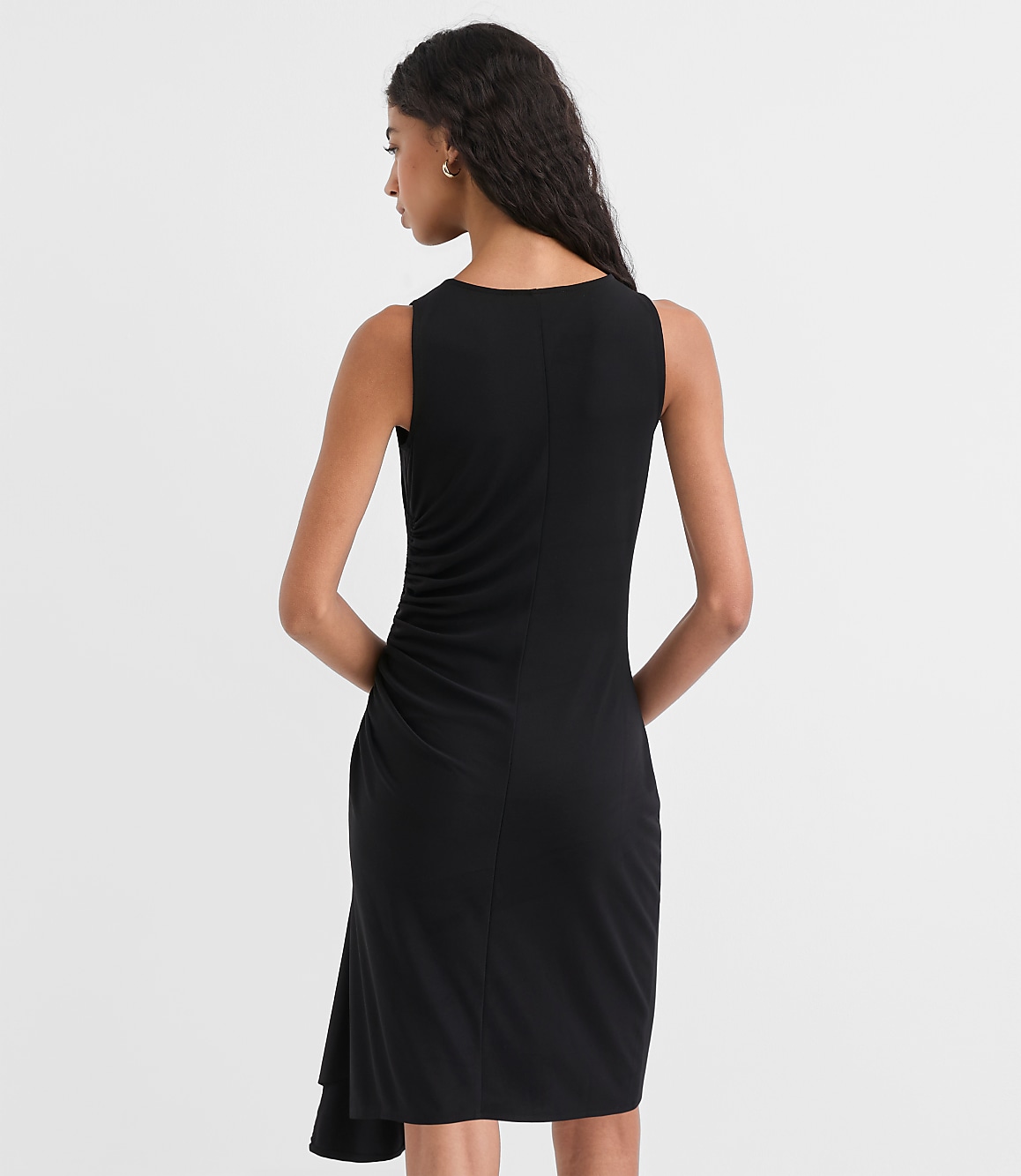 Ruched Halter Mini Dress
