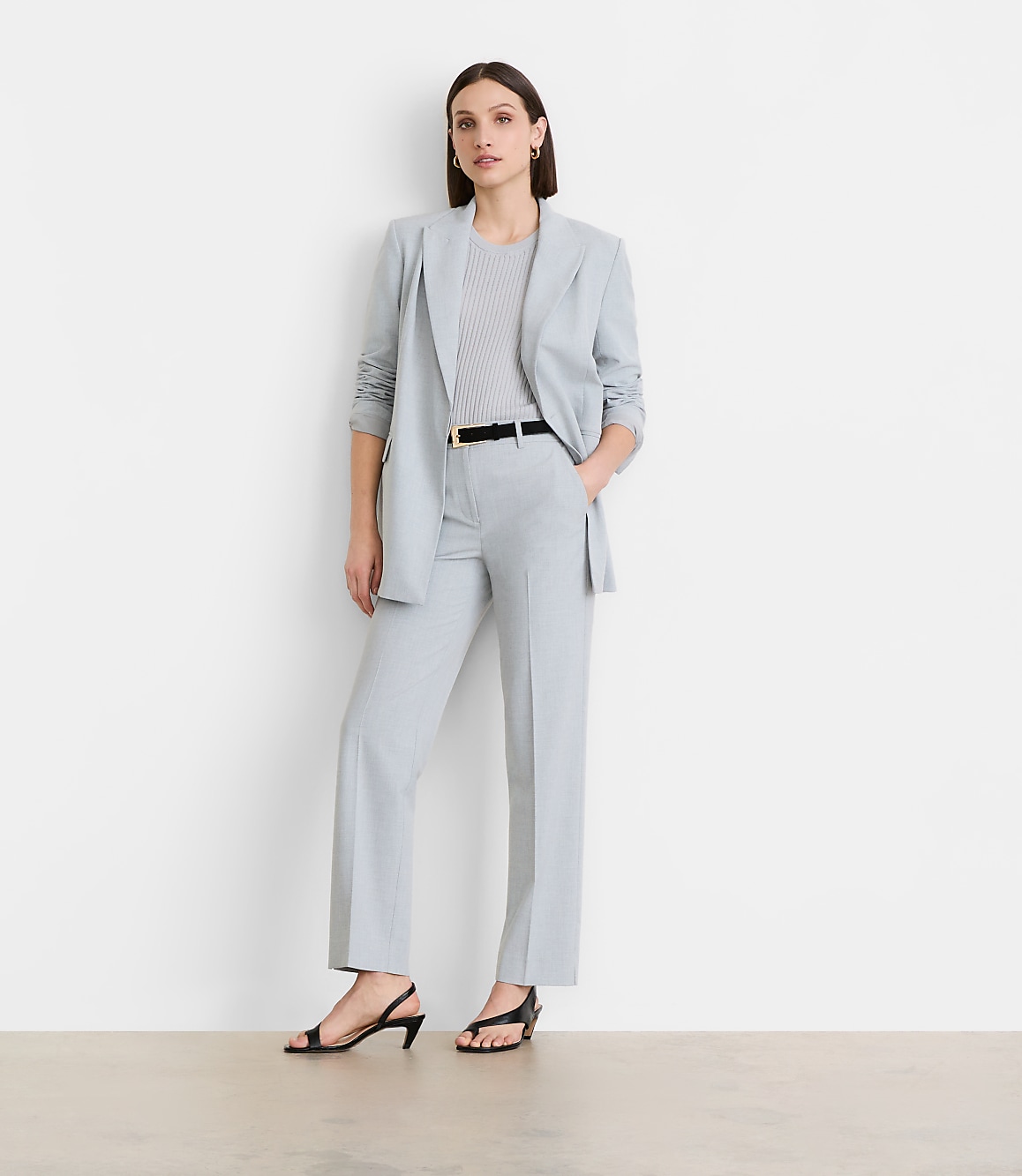 LOFT Versa Seasonless Stretch Slim Pants in Heather