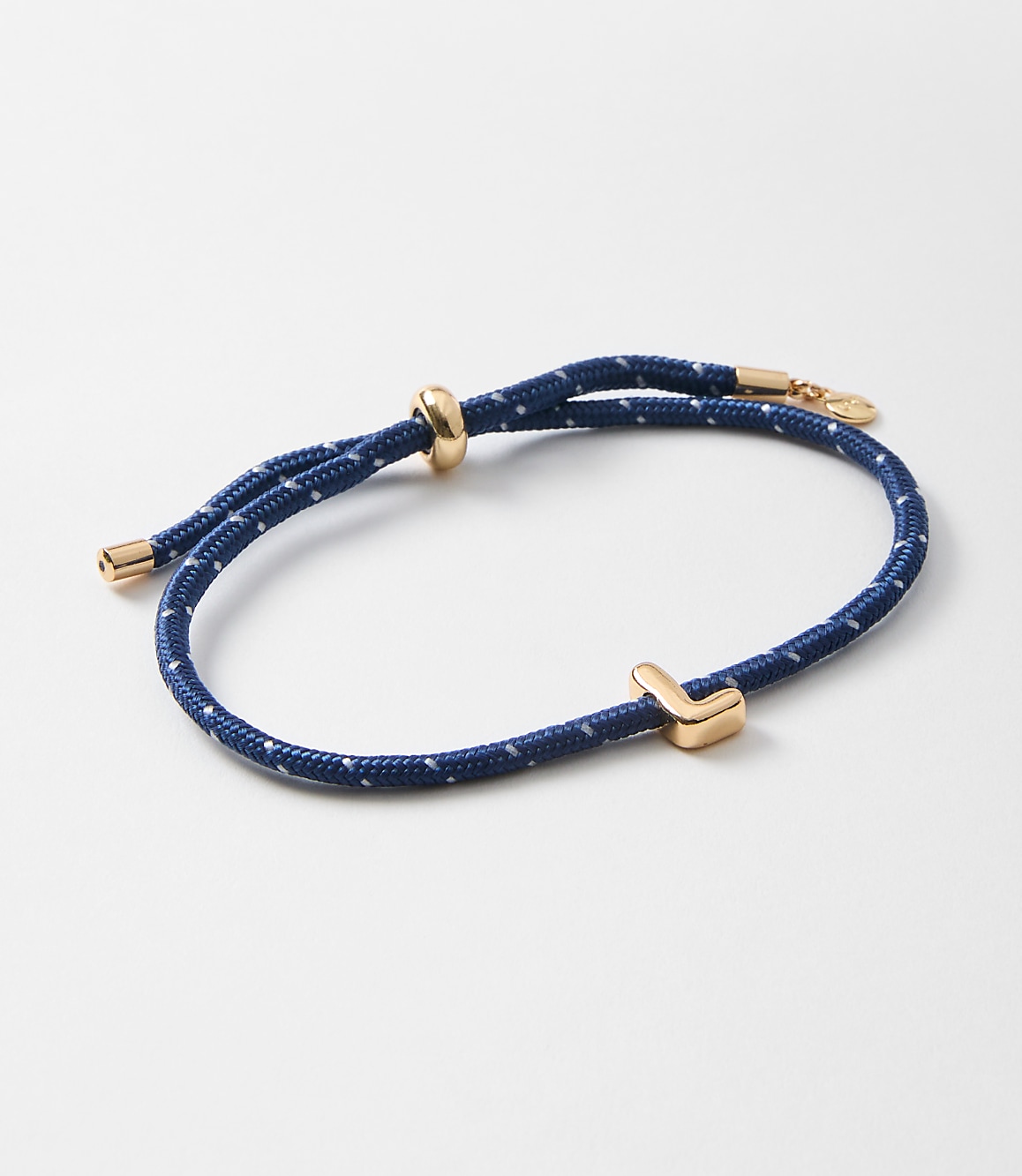 Rope Pull Tie Initial Bracelet