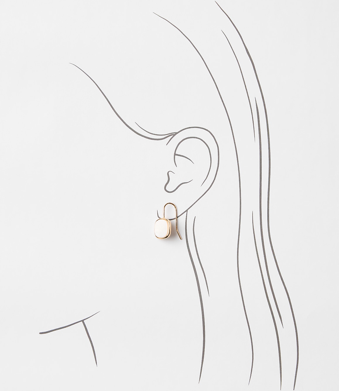 Mother Of Pearl Square Earrings