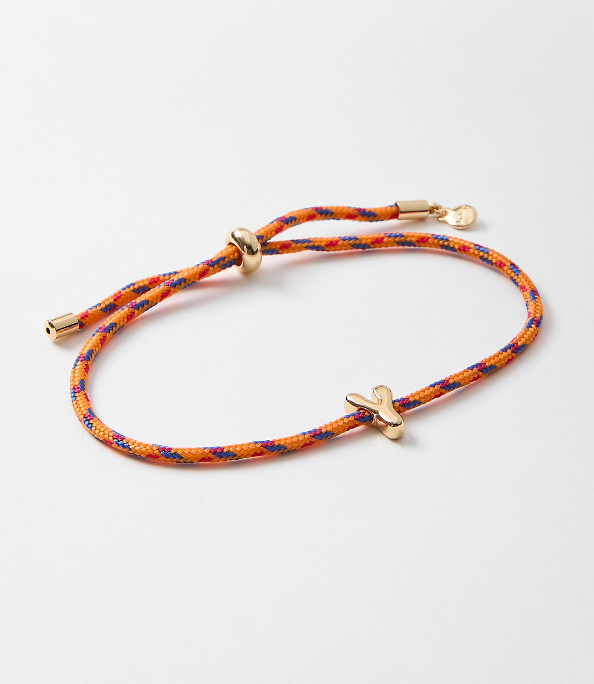 Rope Pull Tie Initial Bracelet