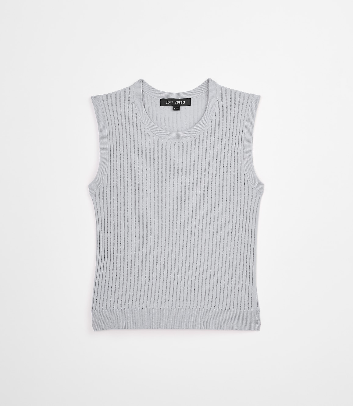 Petite LOFT Versa Ribbed Sleeveless Sweater