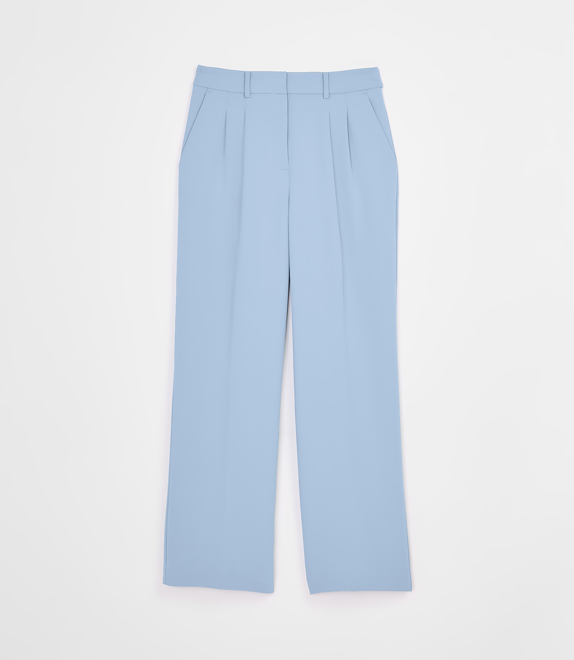 LOFT Versa Crepe Drape Pleated Relaxed Straight Pants