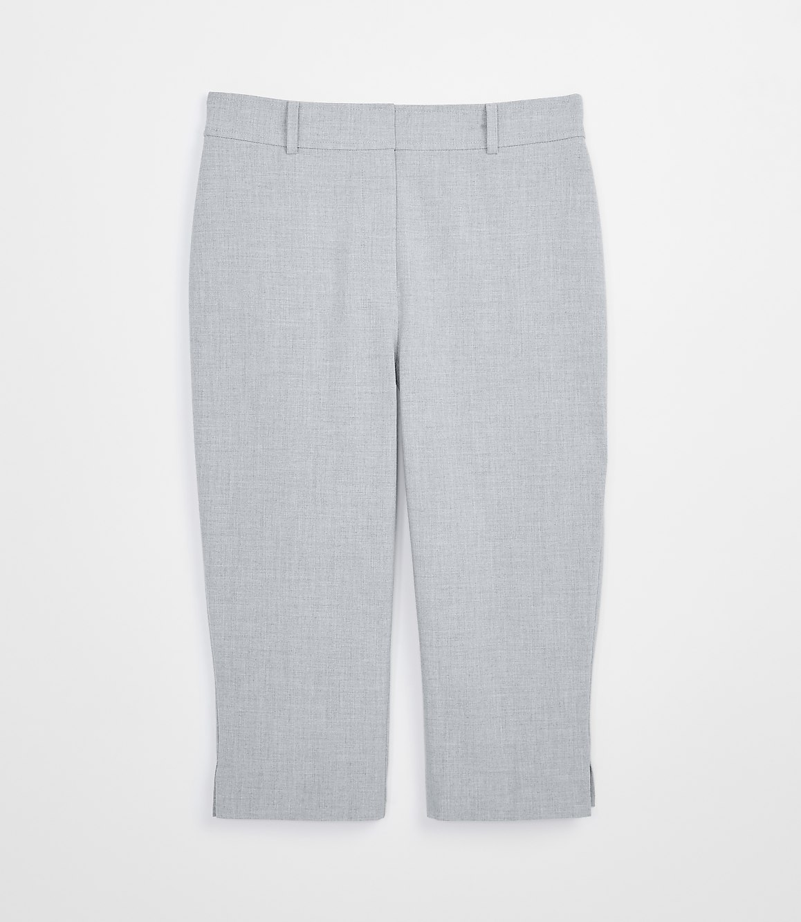 Petite LOFT Versa Seasonless Stretch Slim Crop Pants in Heather