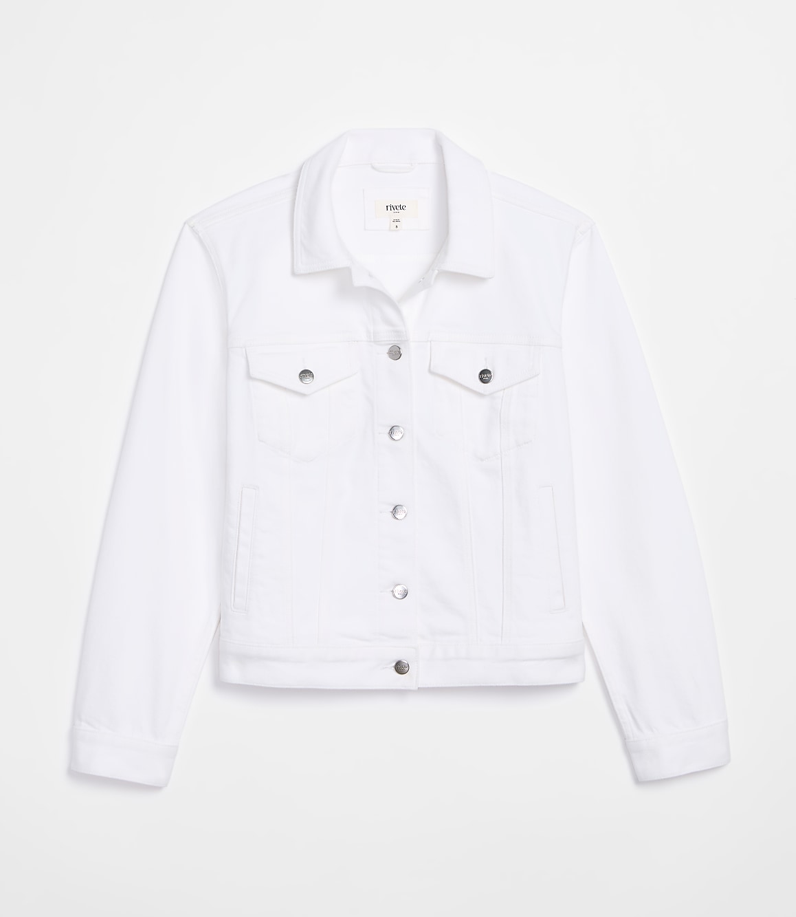 Denim Trucker Jacket in White