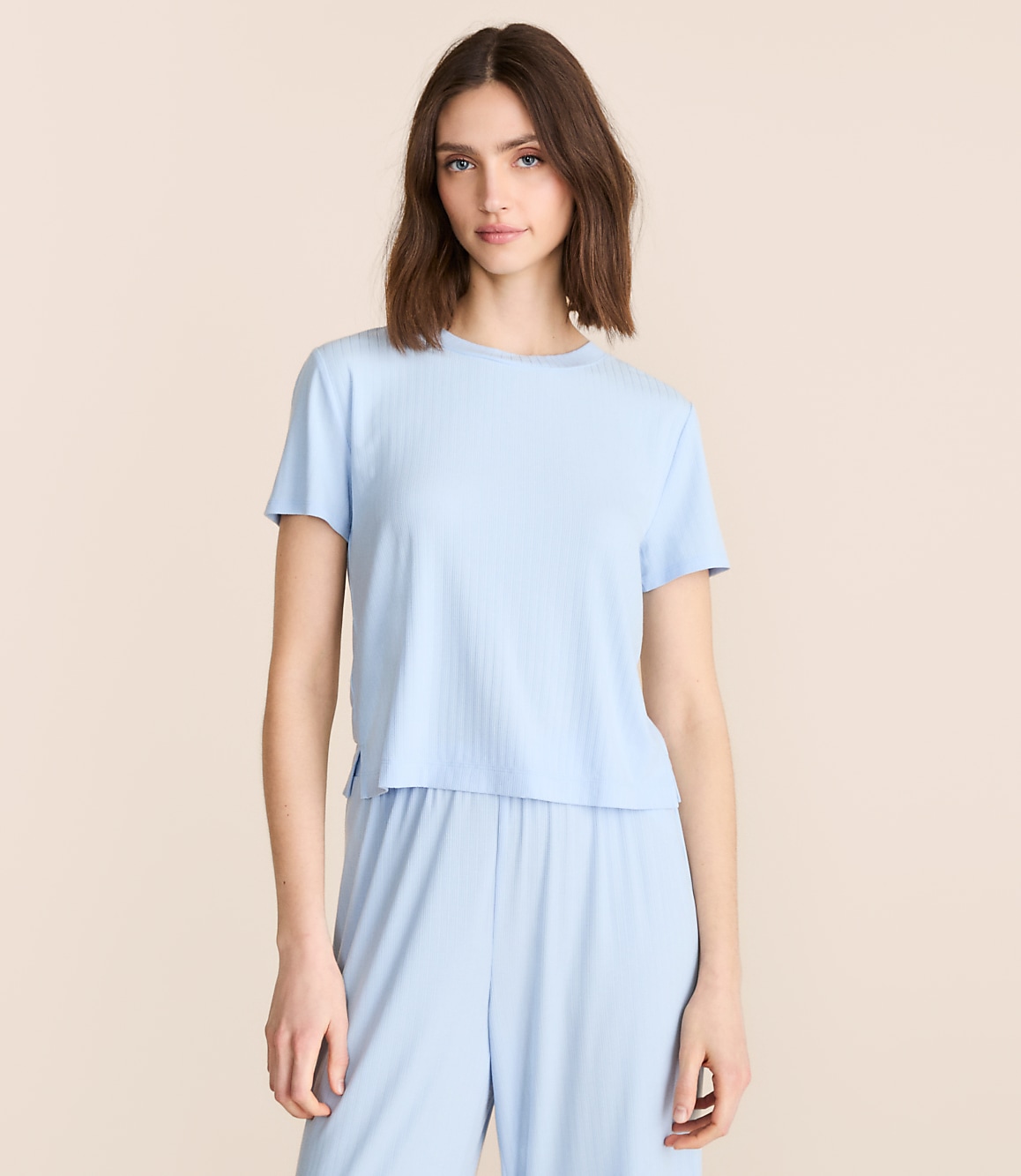 Lou & Grey Ribbed Modal Pajama Tee