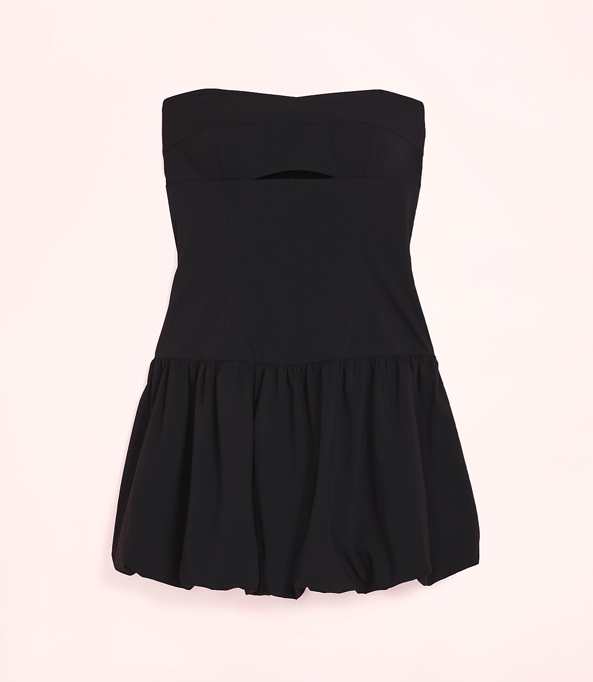 Lately Cutout Bubble Strapless Mini Dress