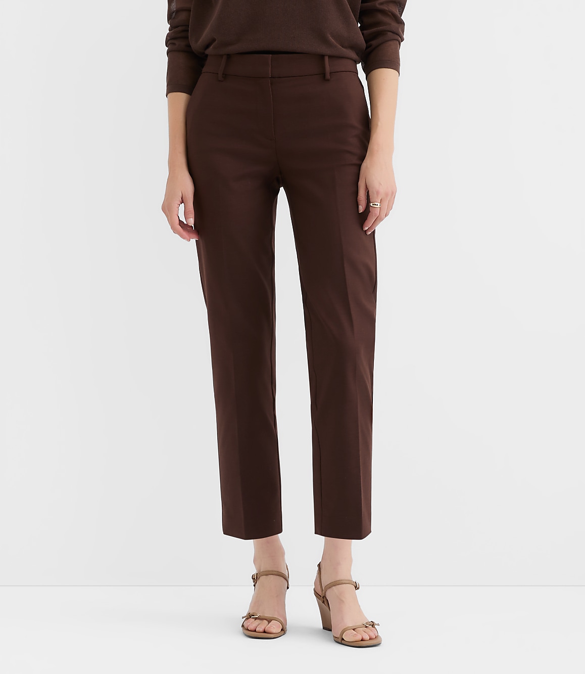 Petite Riviera Slim Pants in Doubleweave