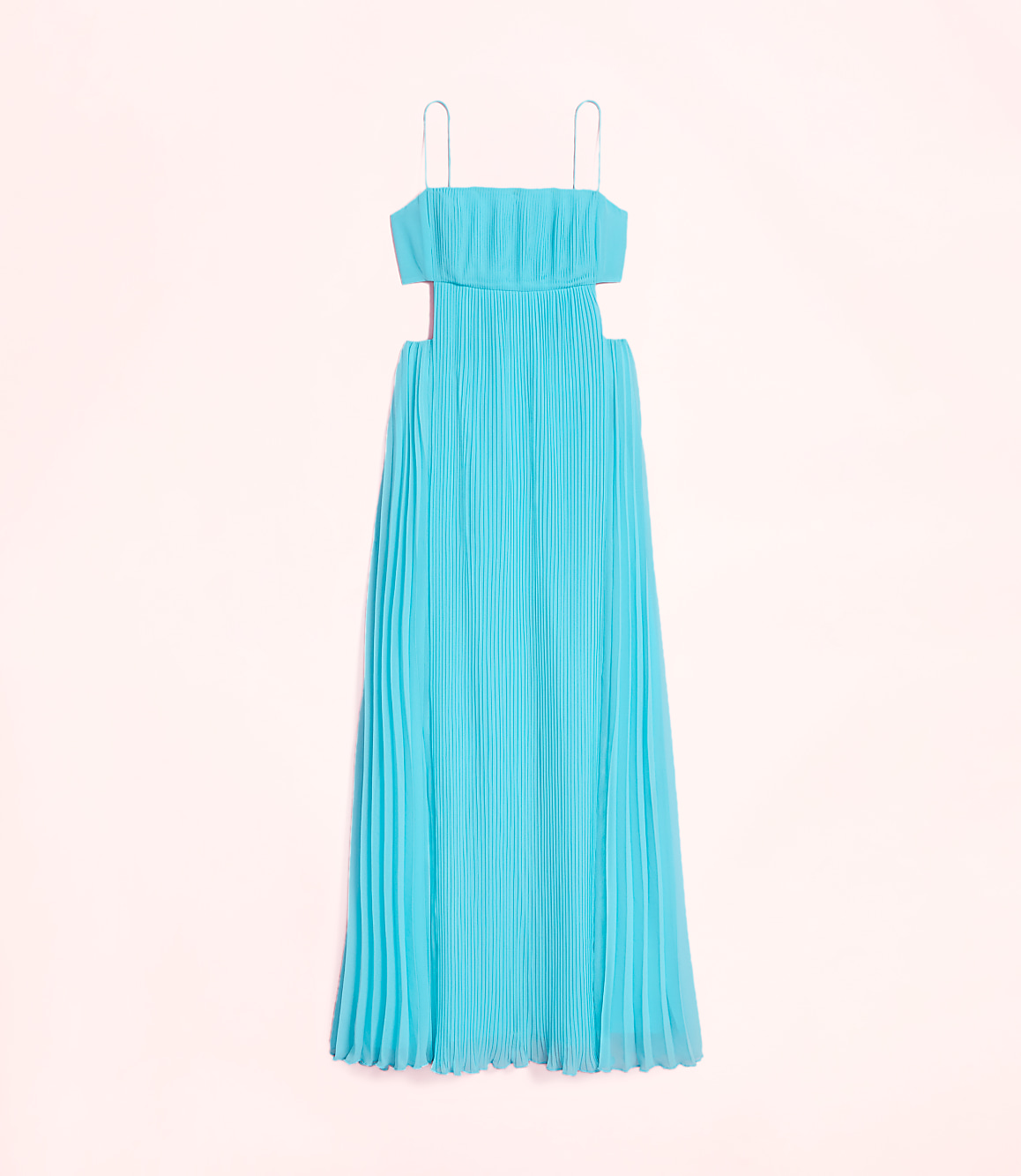 Lately Pleated Cutout Maxi Dress