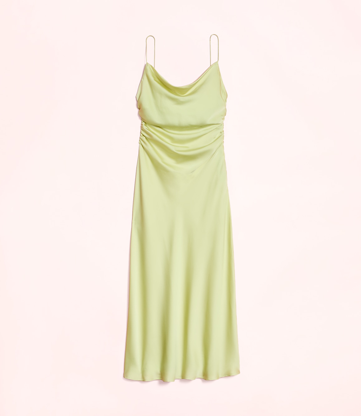 Lately Satin Bias Cowl Neck Gown
