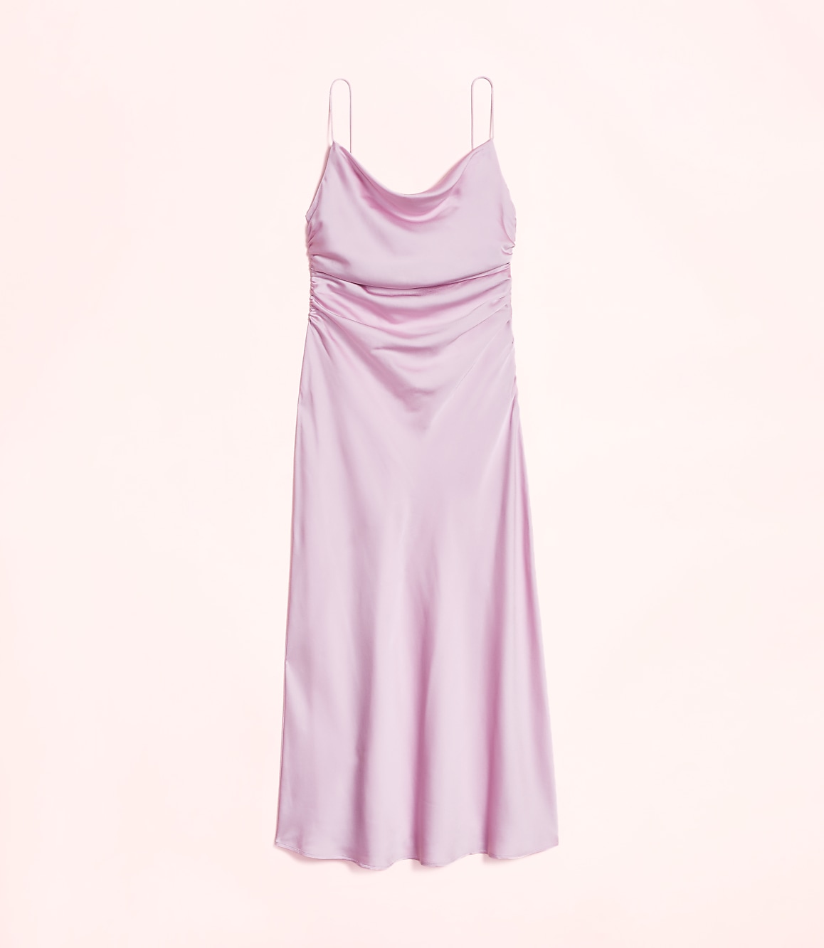 Lately Satin Bias Cowl Neck Gown