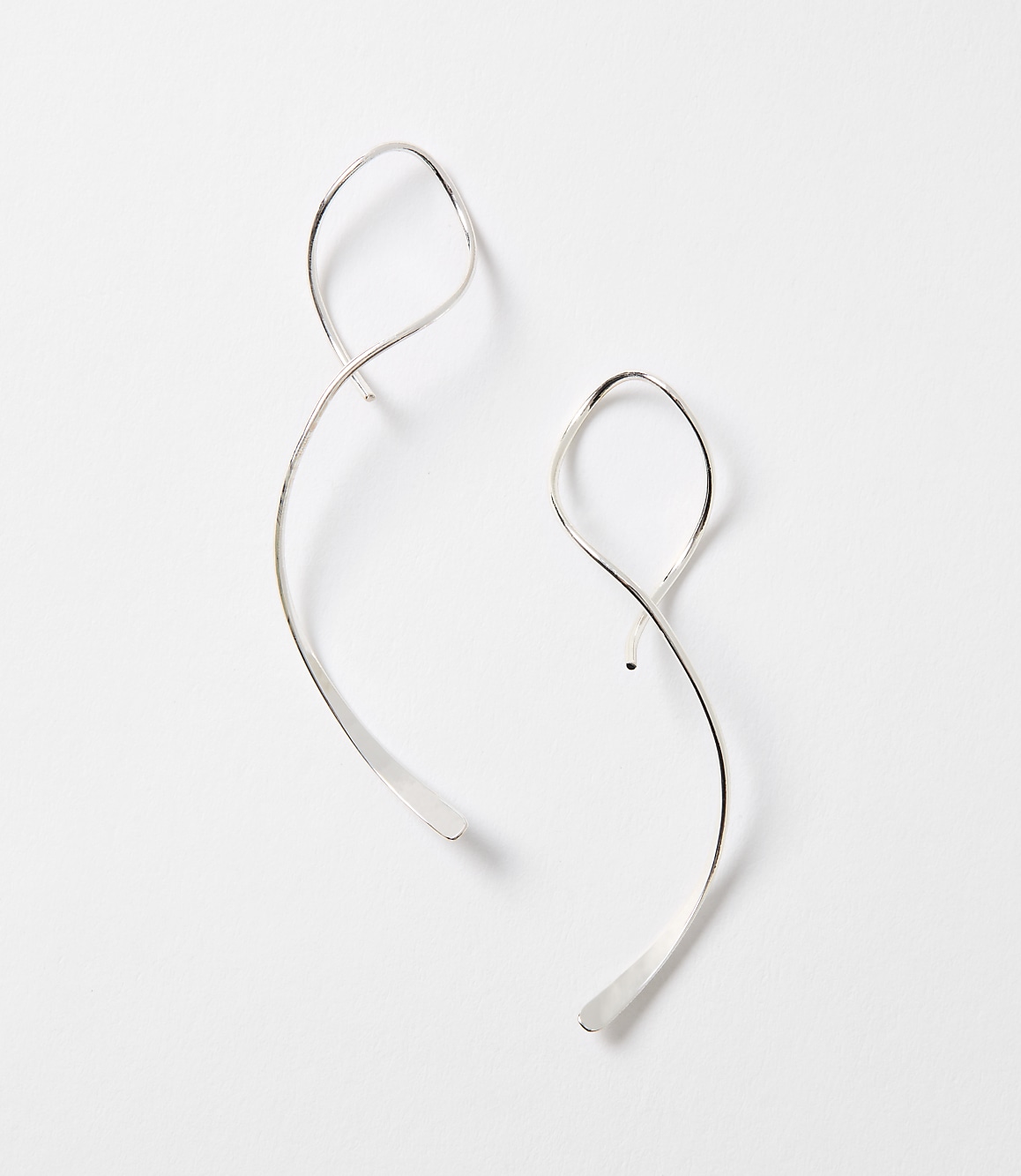 Swirl Pull Through Drop Earrings