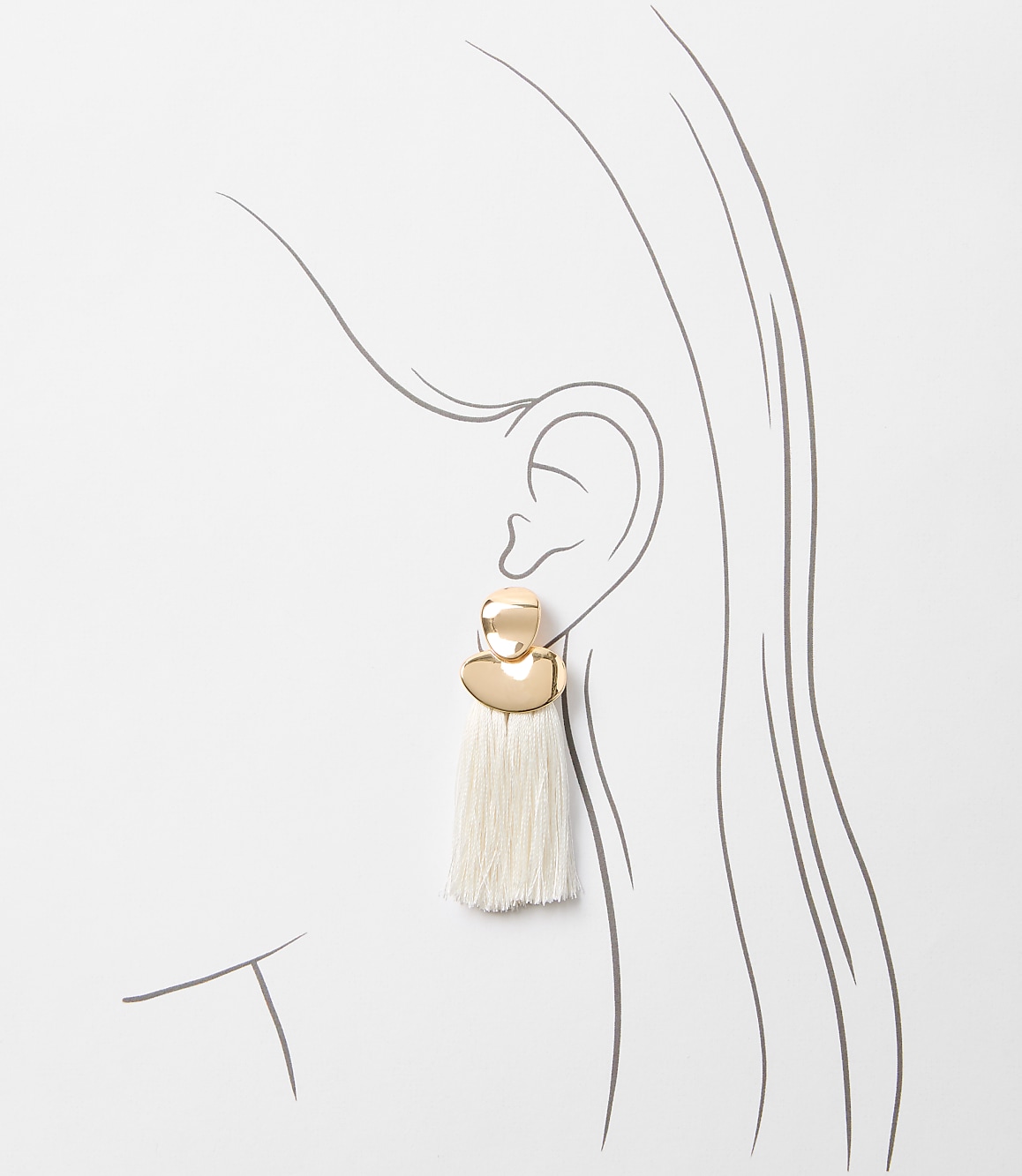 LOFT Beach Tassel Earrings