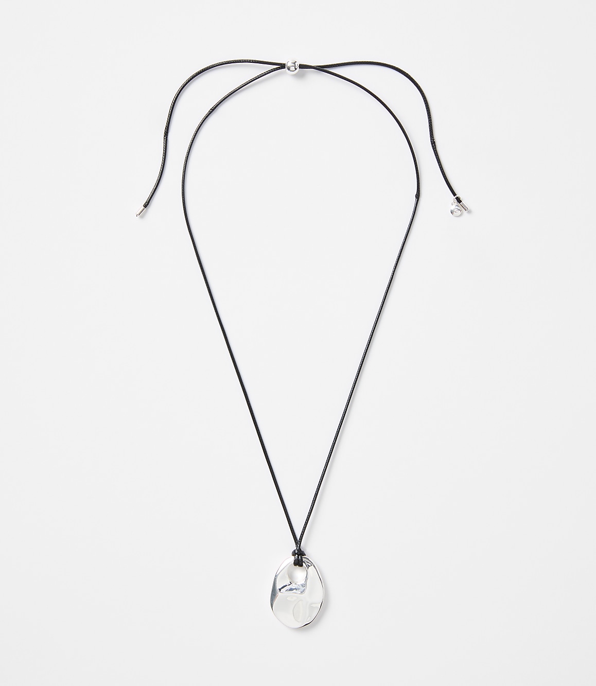 Oval Cord Pendant Necklace