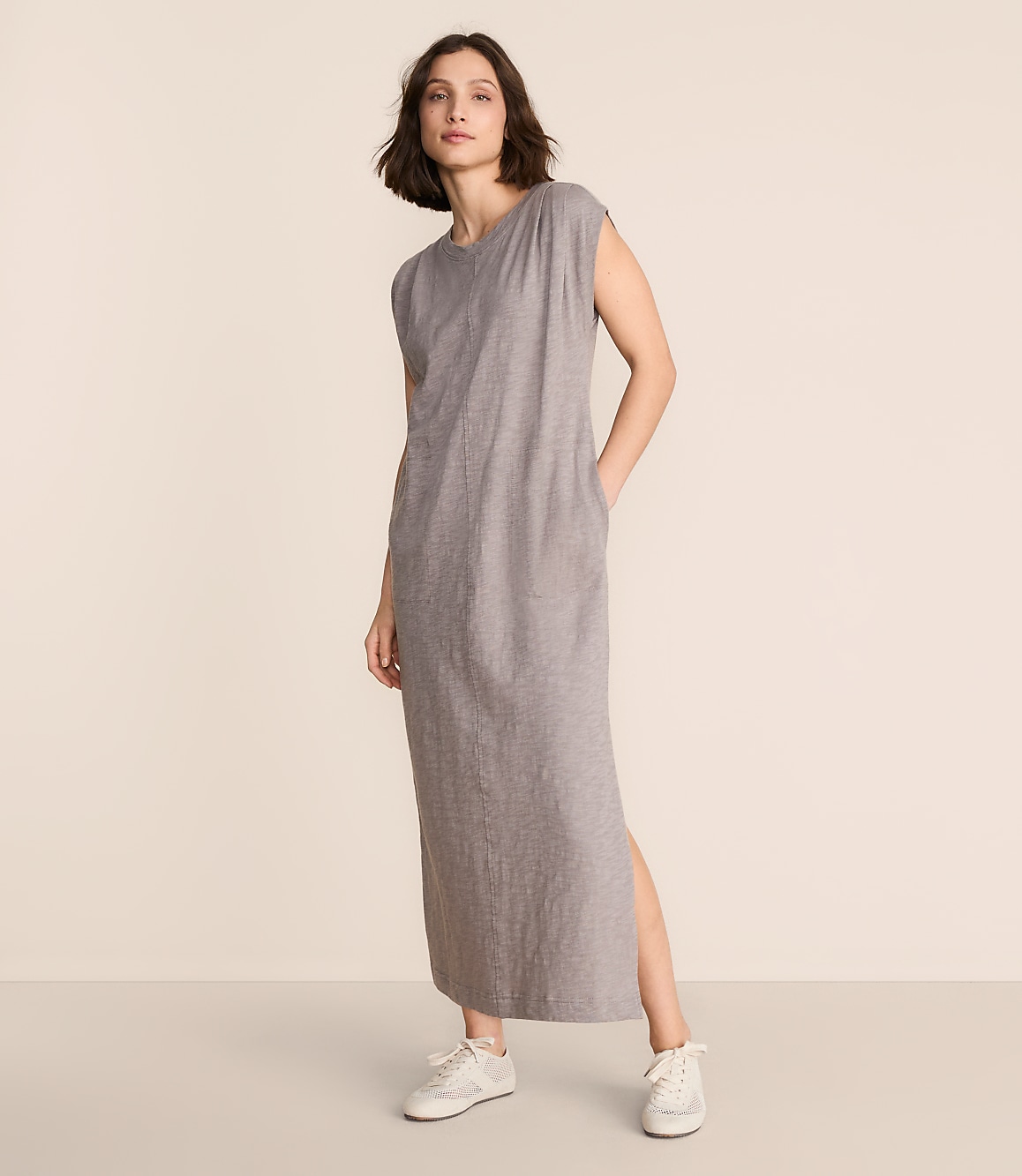 Lou & Grey Muscle Tee Midi Pocket Dress