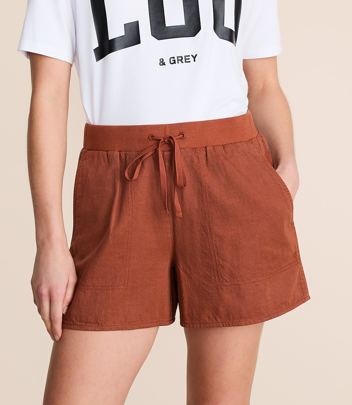 Lou & Grey Washed Twill Shorts