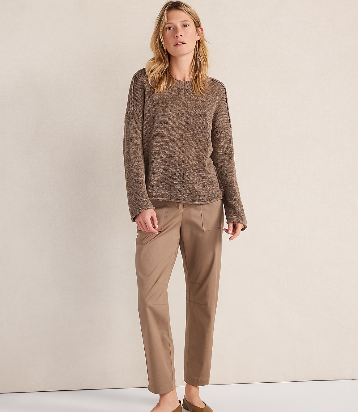 Haven Well Within Linen Tape Yarn Crewneck