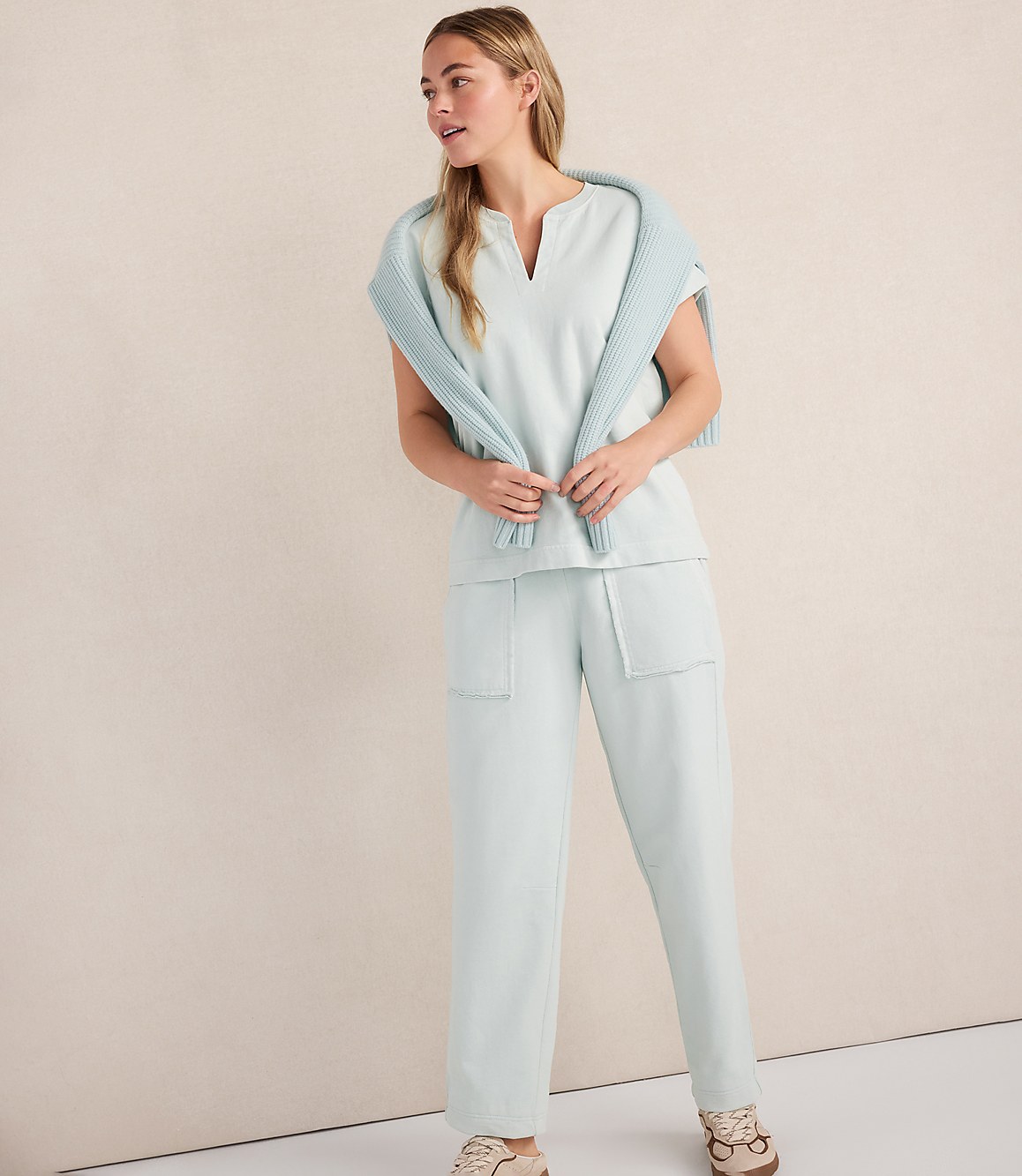 Haven Well Within Garment-Dyed Organic Cotton Terry Pants