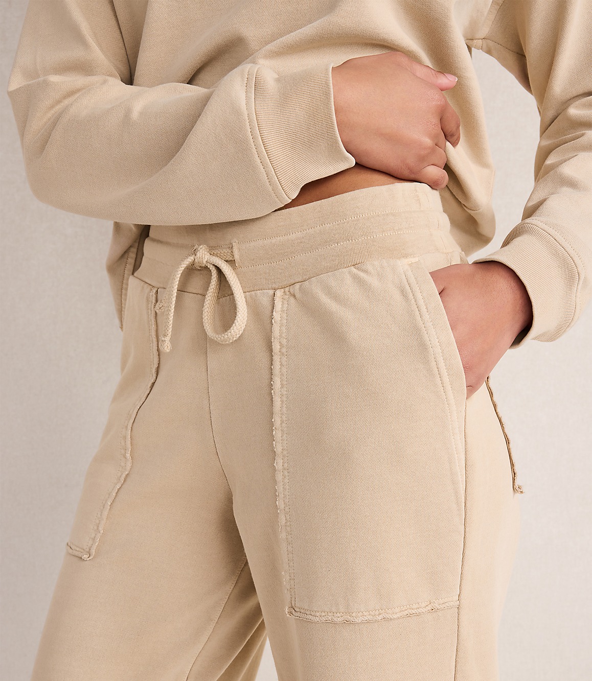 Haven Well Within Garment-Dyed Organic Cotton Terry Pants