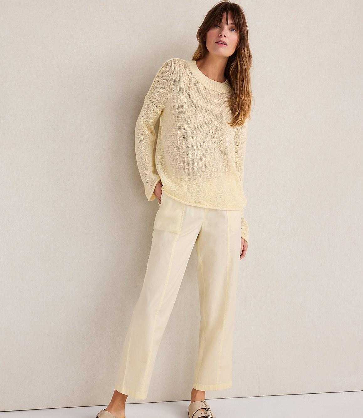 Haven Well Within Organic Cotton Twill Tapered Pants