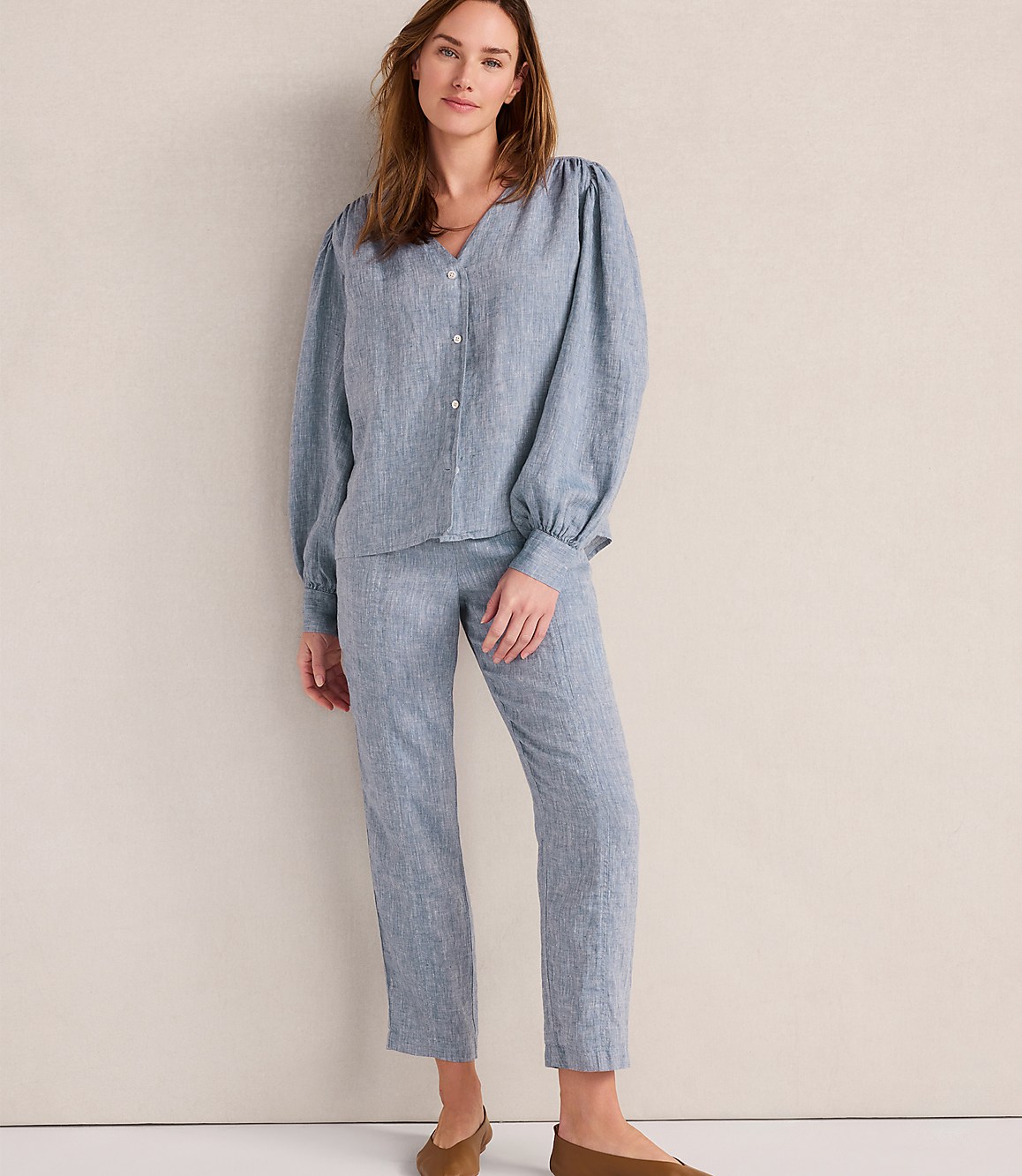 Haven Well Within Linen Straight Leg Pants